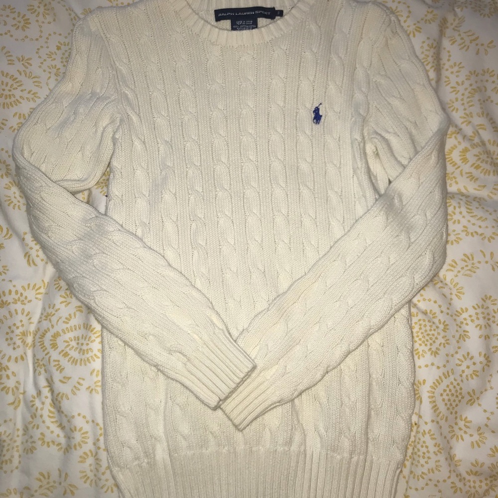 Cream knitted sweater